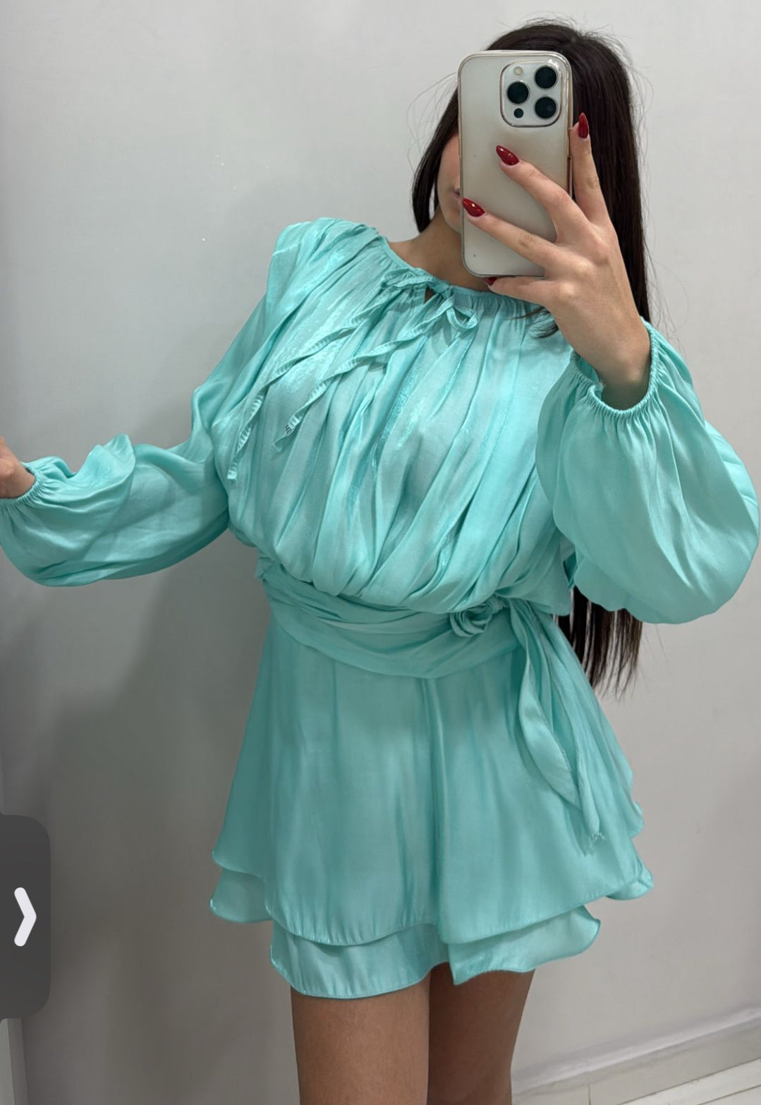 Minidress schiffon