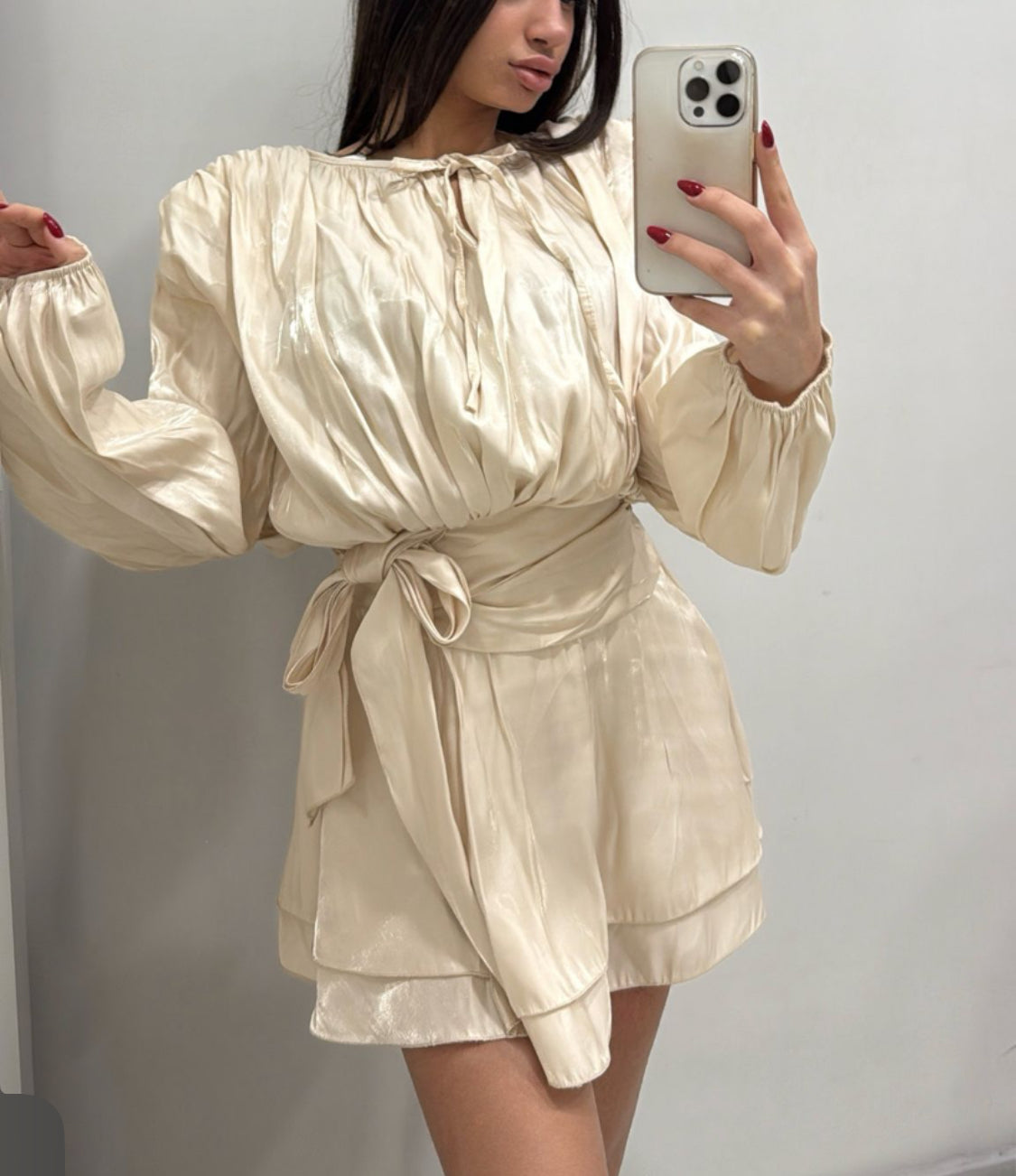 Minidress schiffon